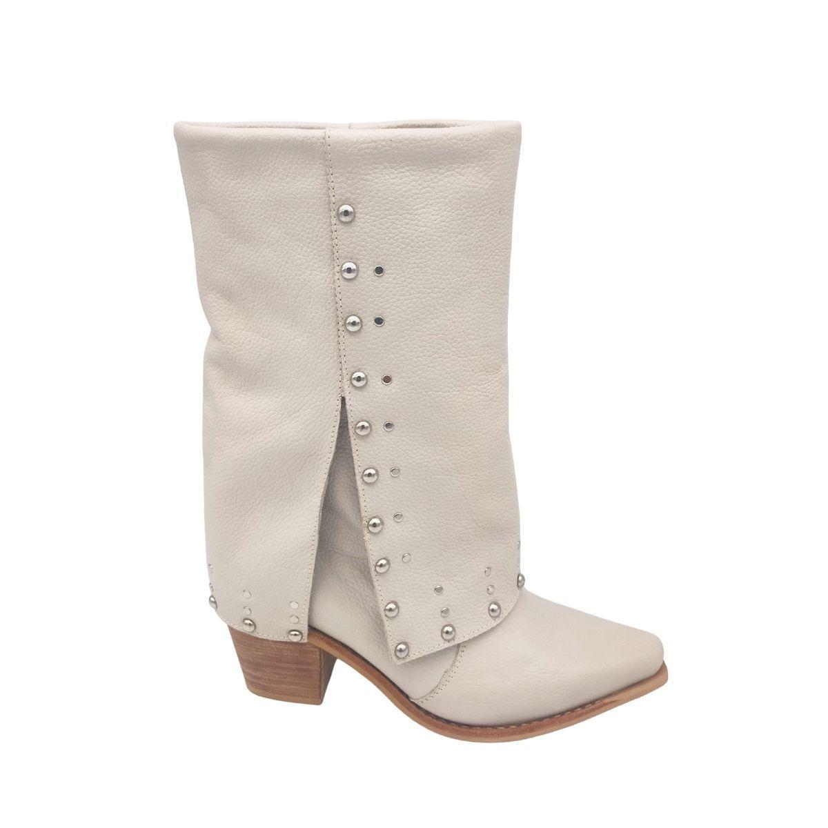 Bota Fiera Beige Texana Pao Pecados-1