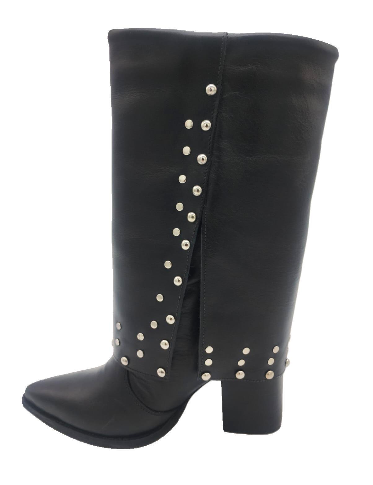 Bota Fiera Negro Taco Negro Pao Pecados-2