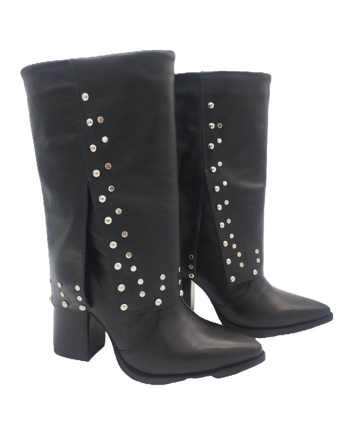 Bota Fiera Negro Taco Negro Pao Pecados-3
