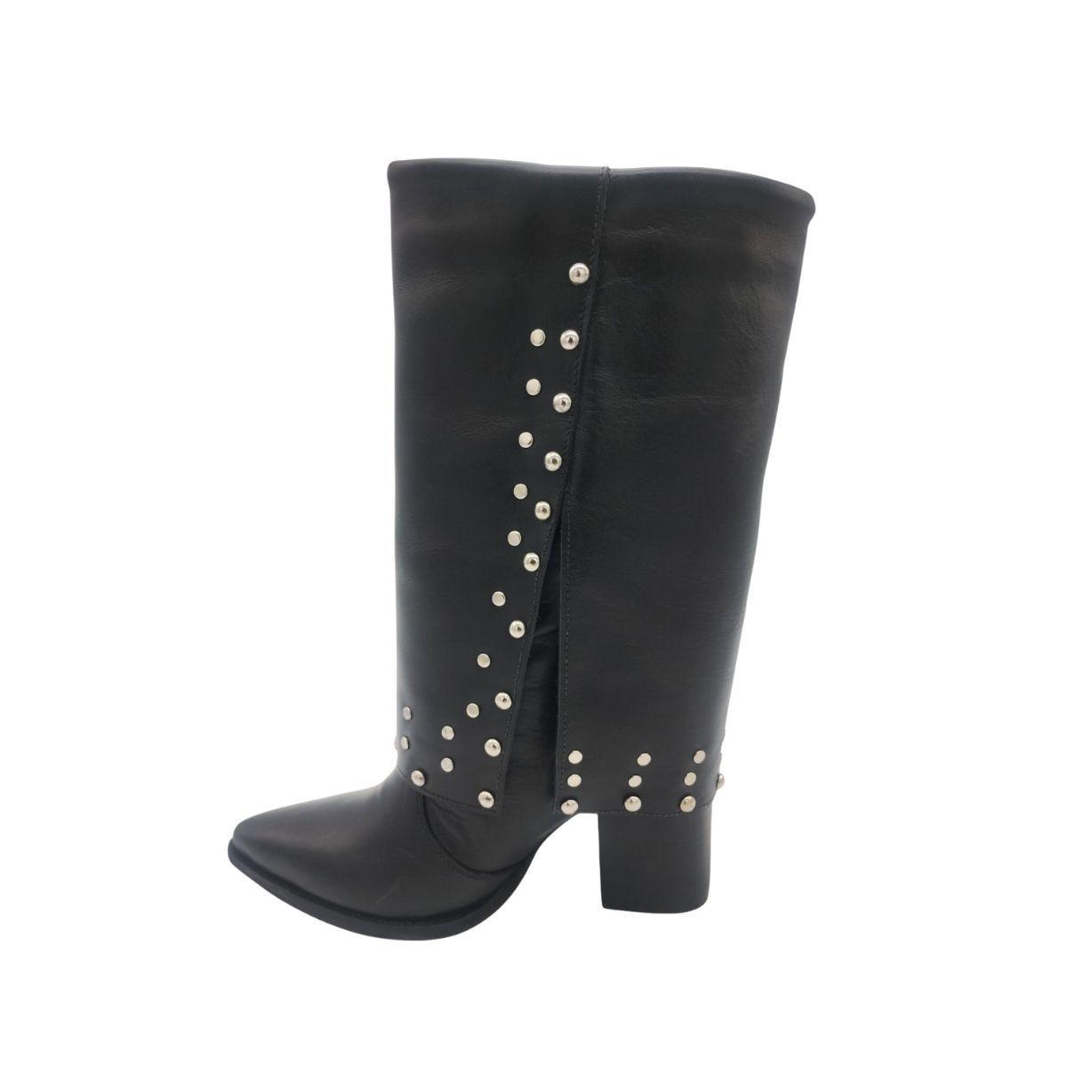 Bota Fiera Negro Taco Negro Pao Pecados-2