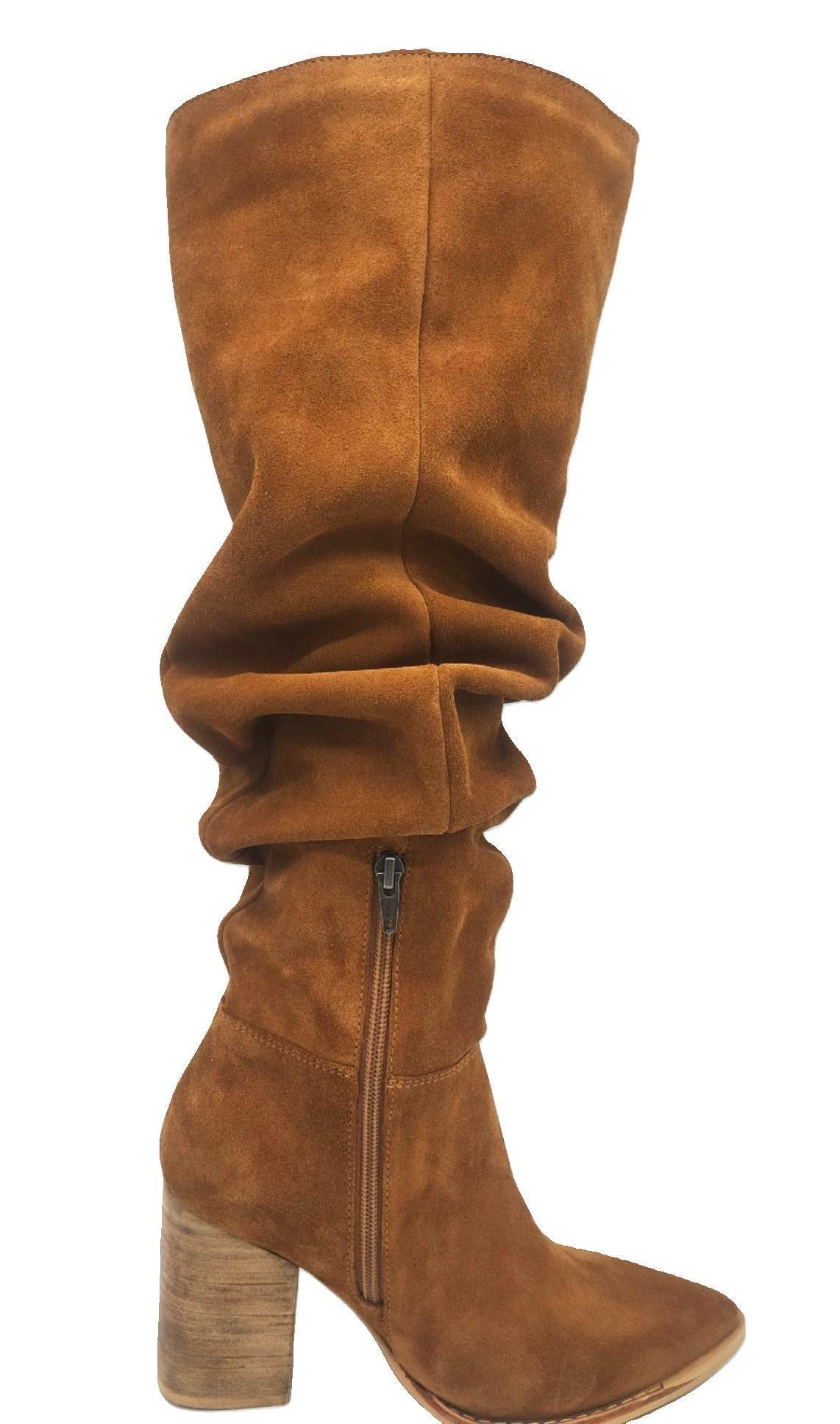 Bota Luciana Alta Camel Pao Pecados-1