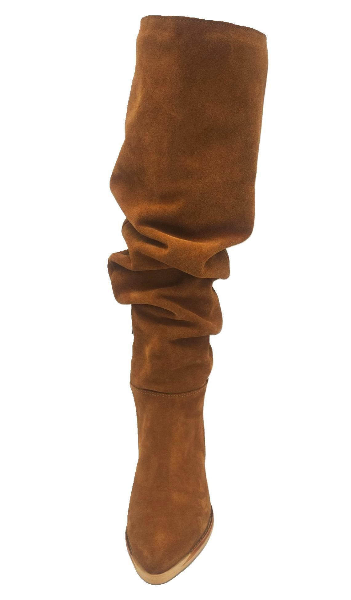 Bota Luciana Alta Camel Pao Pecados-4