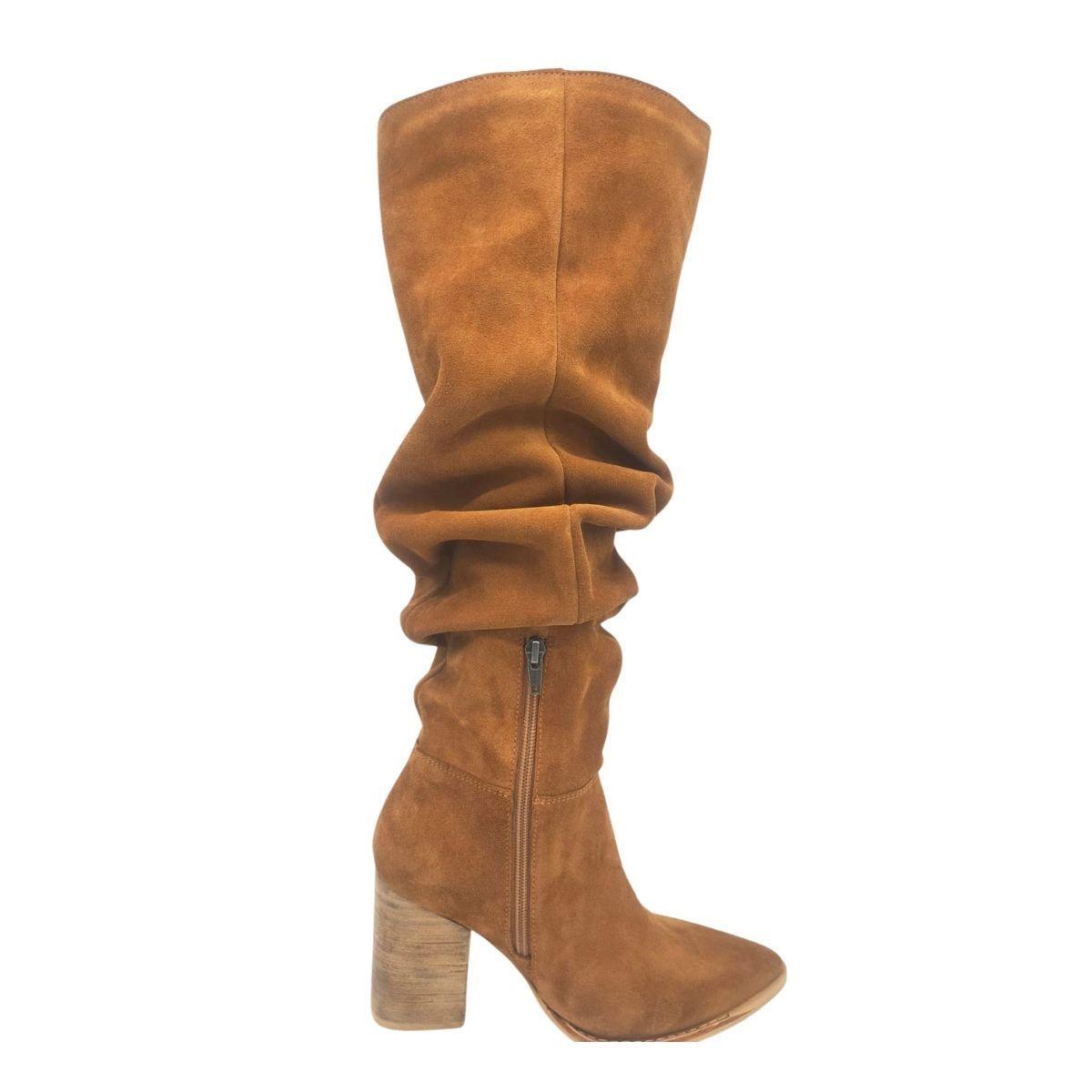 Bota Luciana Alta Camel Pao Pecados-2