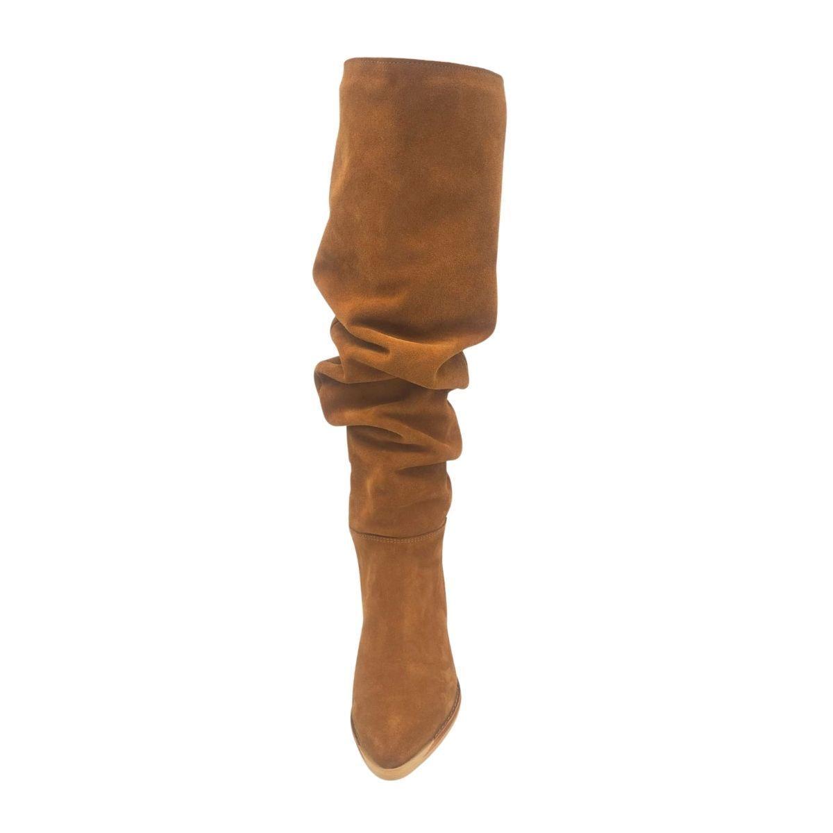 Bota Luciana Alta Camel Pao Pecados-4