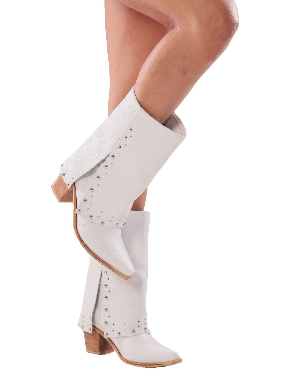 Bota Fiera Blanco Texano Pao Pecados-0