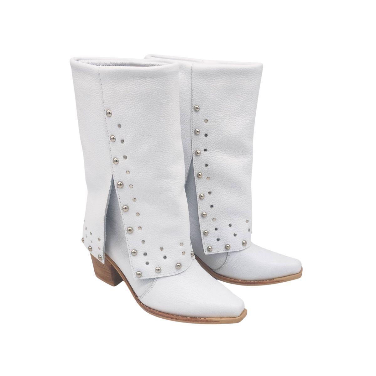 Bota Fiera Blanco Texano Pao Pecados-3