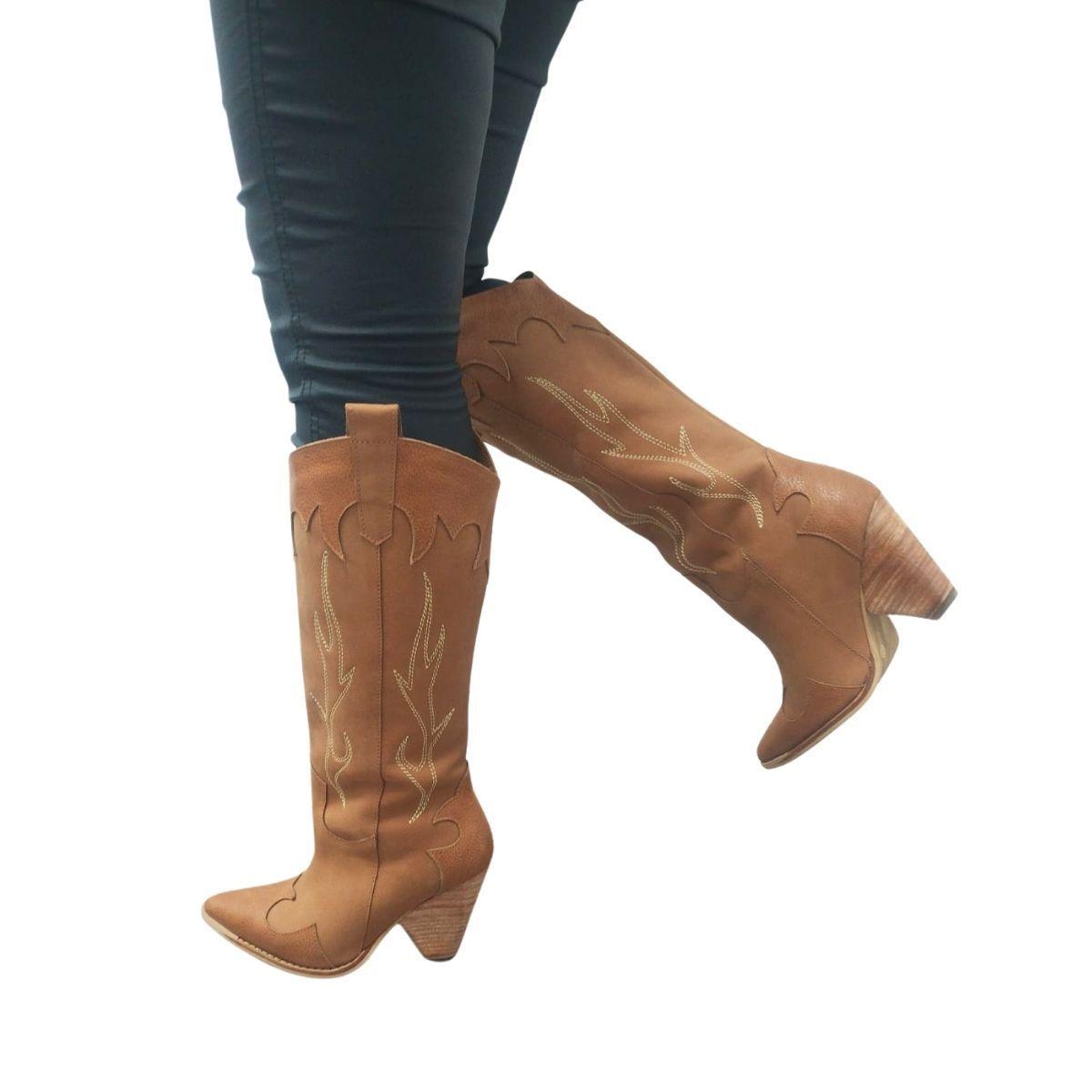 Bota Paola Camel Pao Pecados-0
