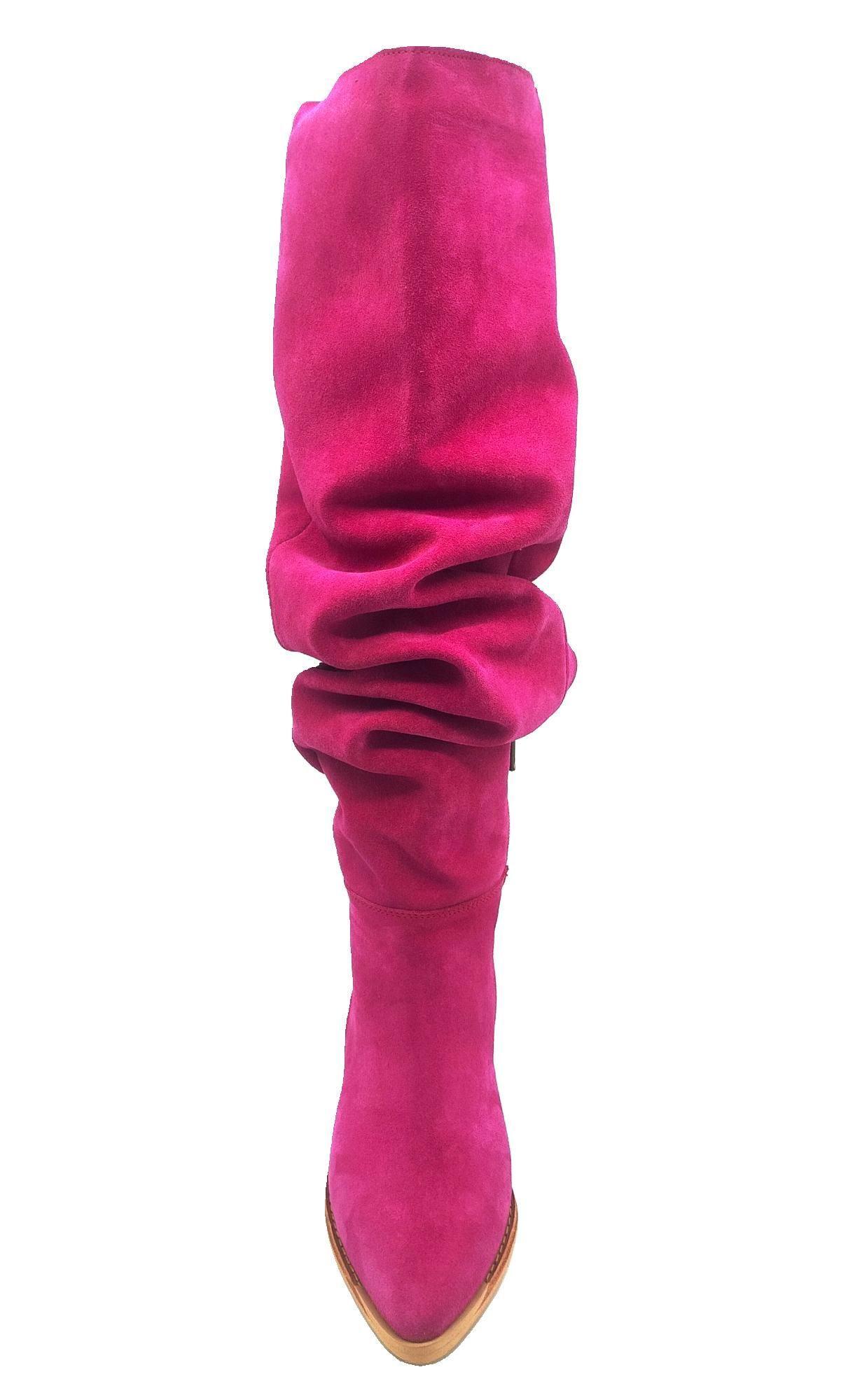 Bota Luciana Alta Fucsia Pao Pecados-4