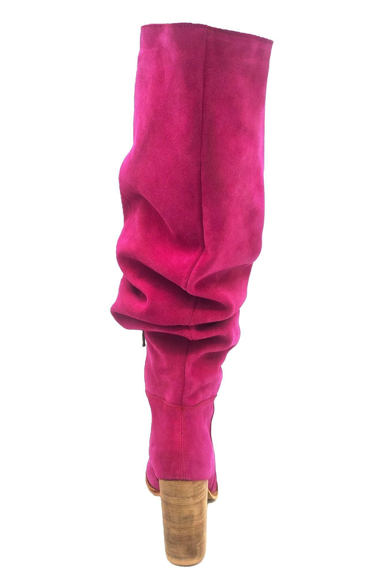 Bota Luciana Alta Fucsia Pao Pecados-5