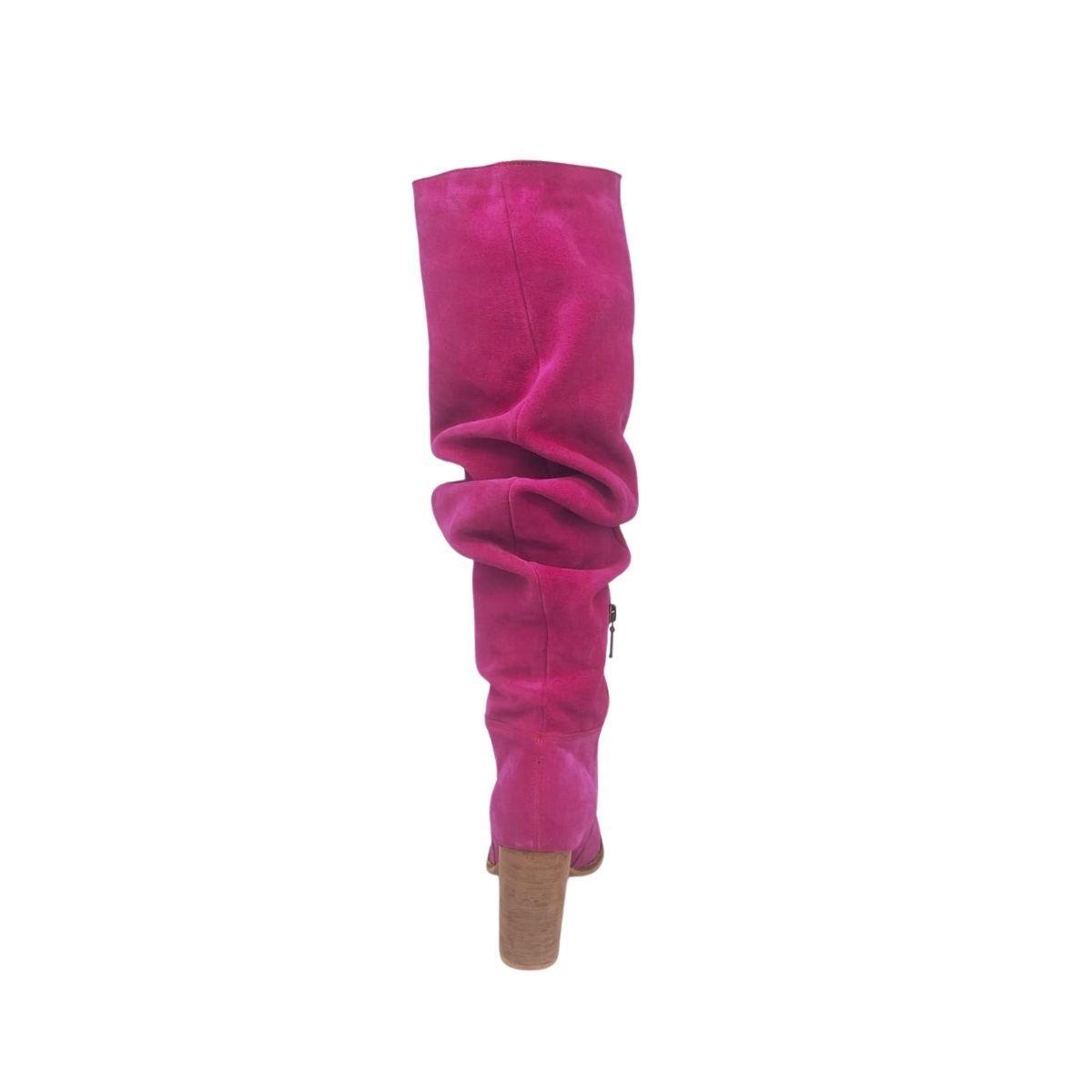 Bota Luciana Alta Fucsia Pao Pecados-5
