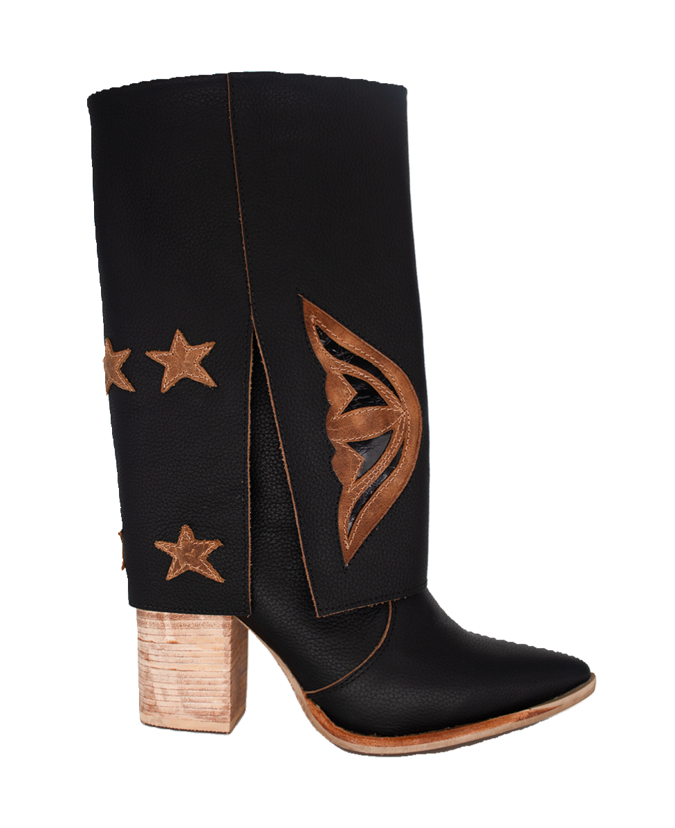 Bota Fiera Negro Mariposa Pao Pecados-3