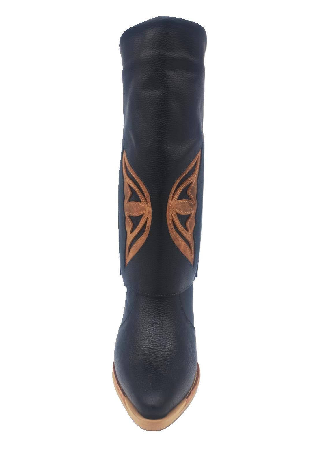 Bota Fiera Negro Mariposa Pao Pecados-4