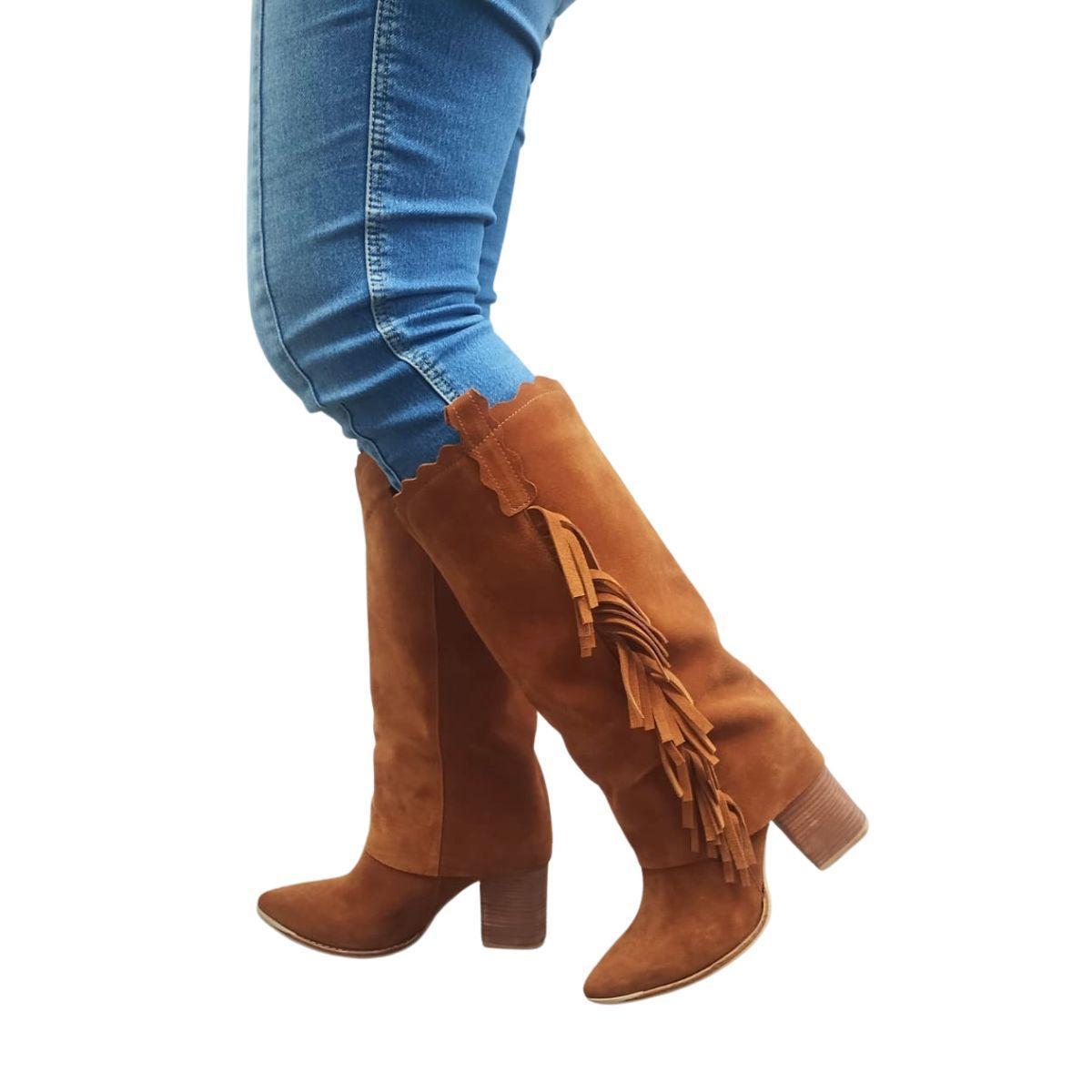 Bota Allyson Camel Pao Pecados-0