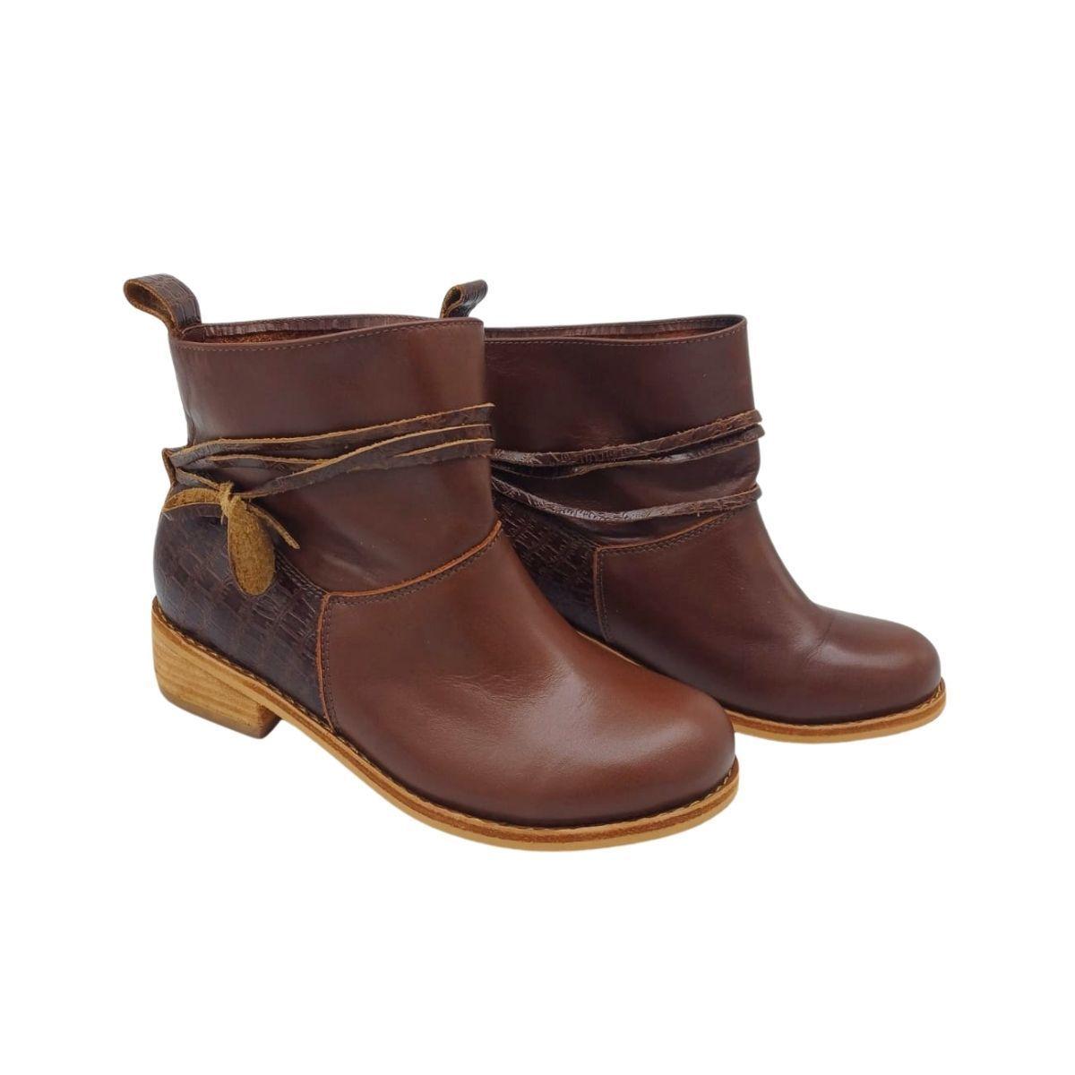 Botin Sofia Chocolate Pao Pecados-3