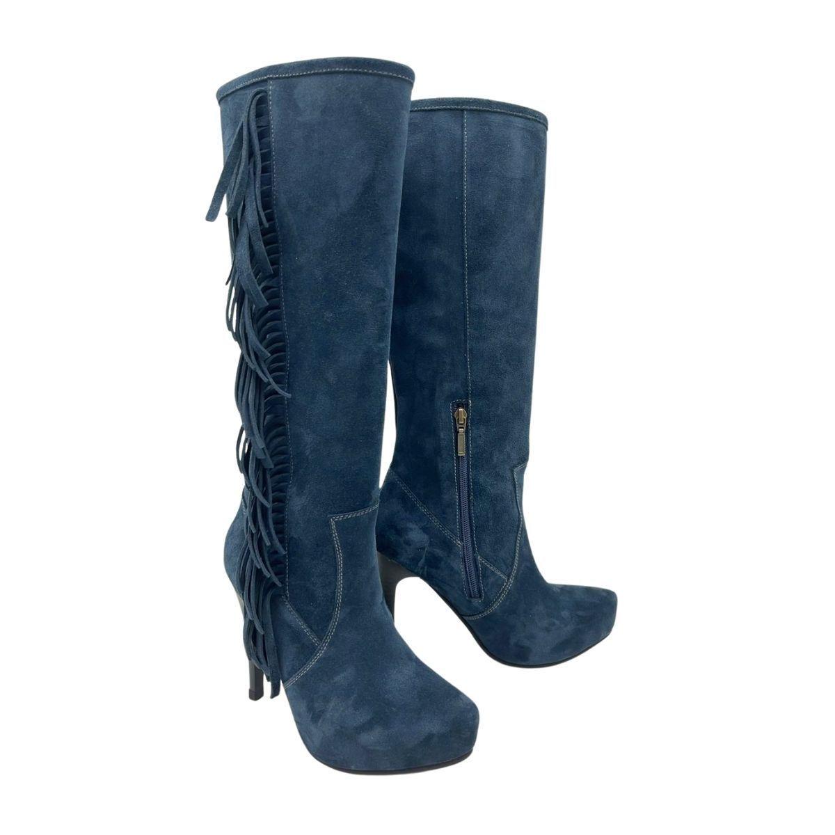 Bota Ximena Azul Pao Pecados-3