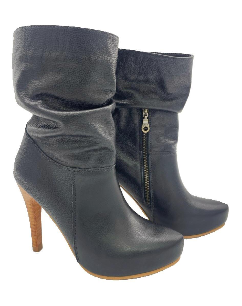 Botin Vilma Negro Cuero Pao Pecados-2