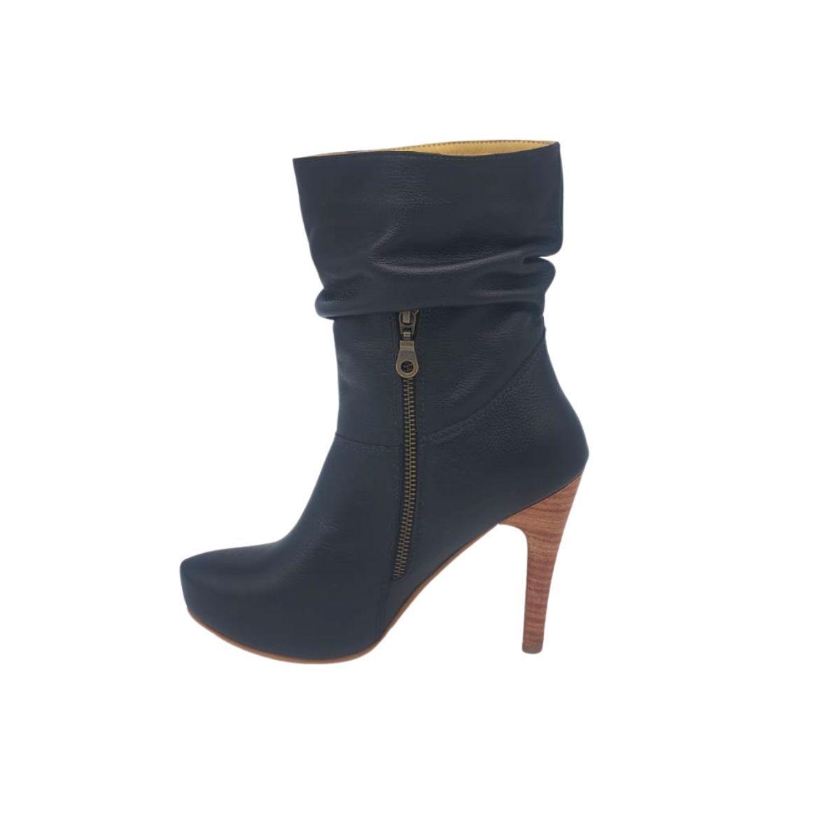Botin Vilma Negro Cuero Pao Pecados-2