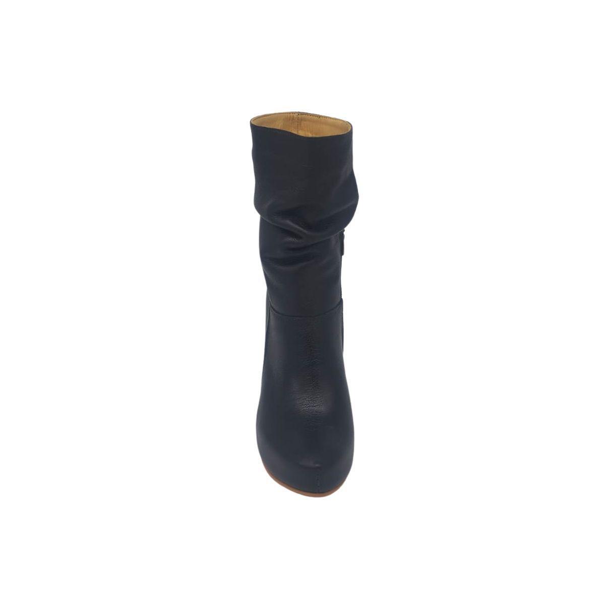 Botin Vilma Negro Cuero Pao Pecados-4