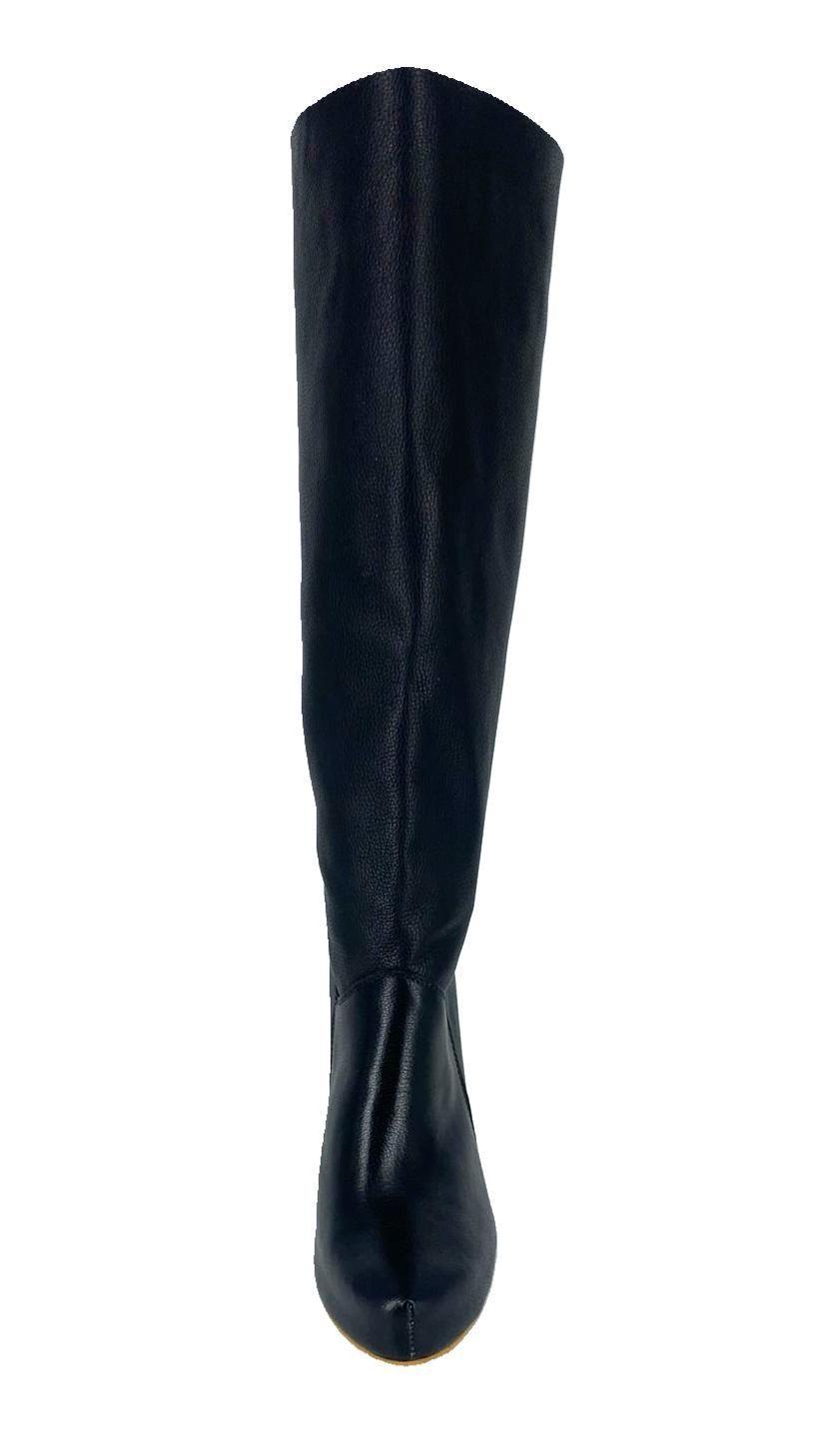 Bota Ange Negro Cuero Pao Pecados-3