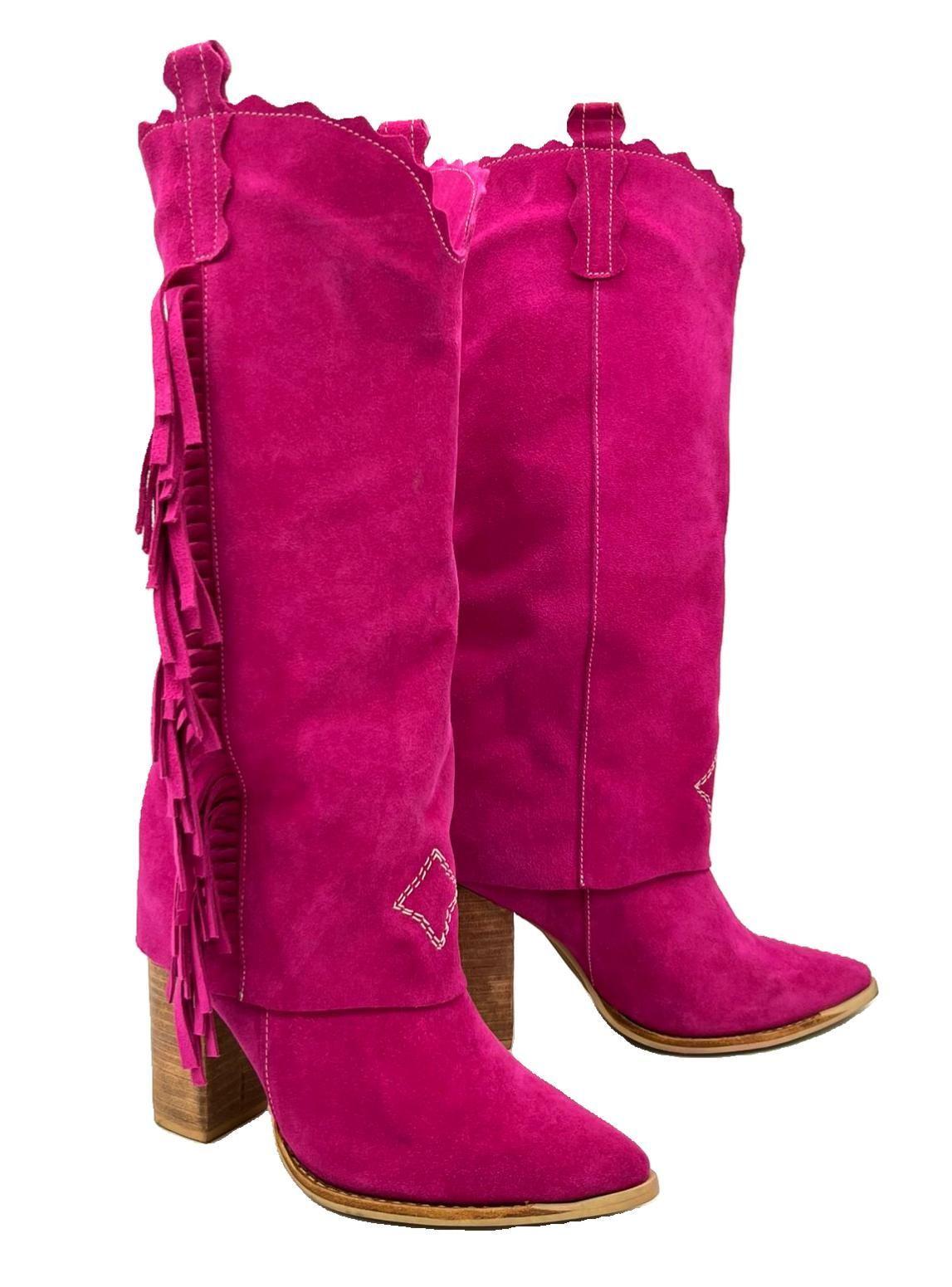 Bota Allyson Fucsia Pao Pecados-5