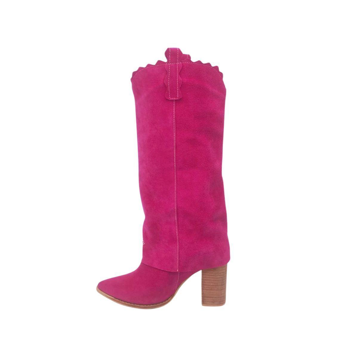 Bota Allyson Fucsia Pao Pecados-2
