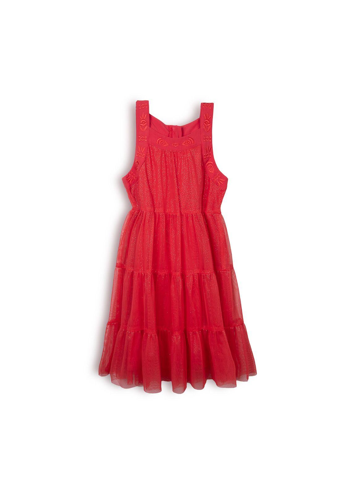 Vestido Niña Rojo Pillin (PVC843-25ROJ)-0