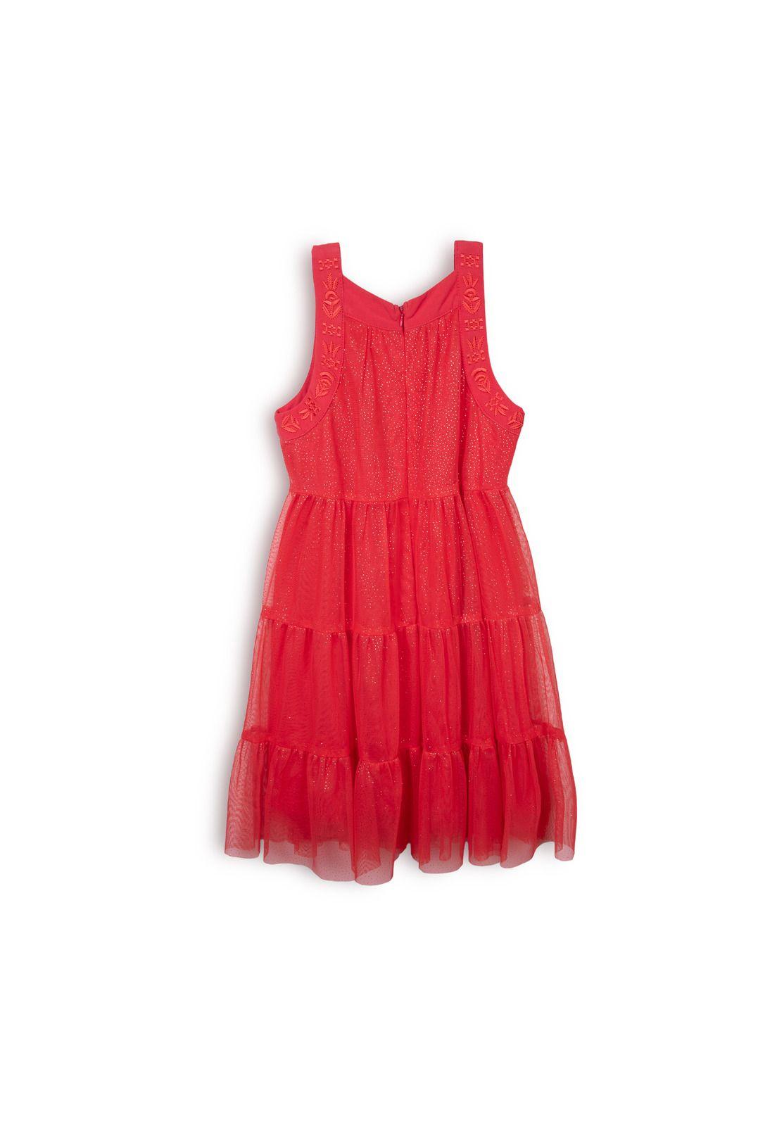 Vestido Niña Rojo Pillin (PVC843-25ROJ)-1