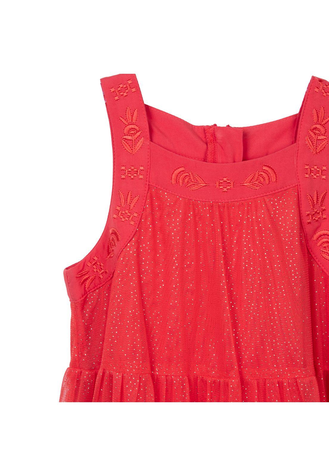 Vestido Niña Rojo Pillin (PVC843-25ROJ)-2