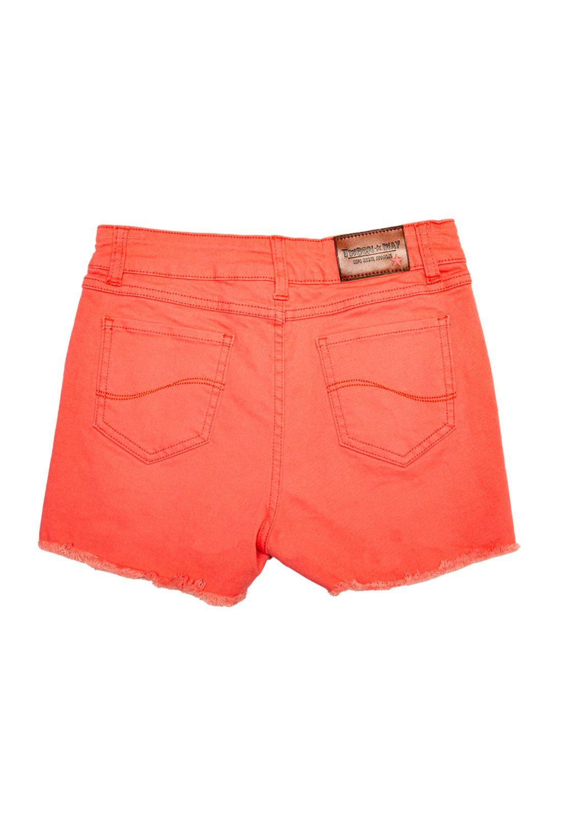 Short De Niña Rojo Pillin-1