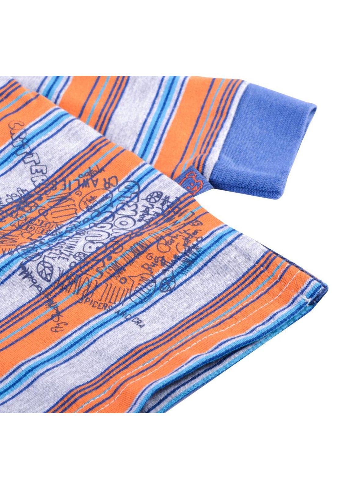 Polera Manga Larga Bebé Niño Gris Pillin-1