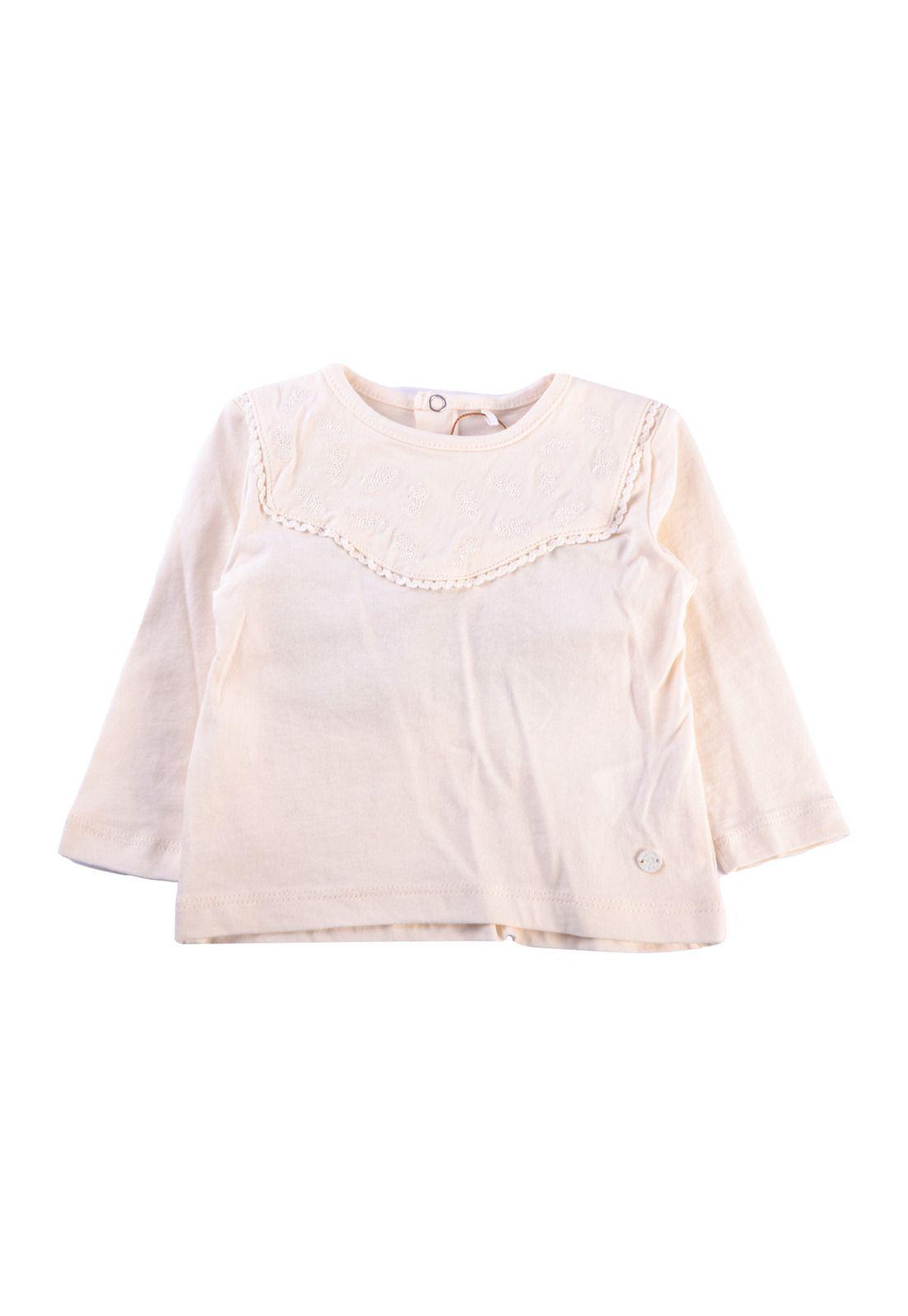 Polera Manga Larga Bebé Niña Blanco Pillin (PVX616BCO)-0