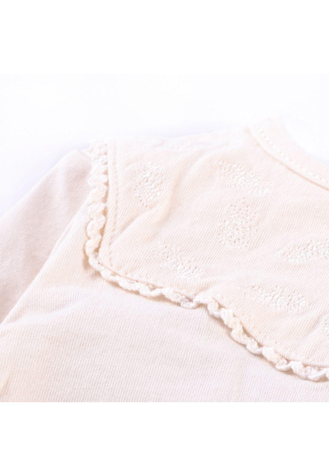 Polera Manga Larga Bebé Niña Blanco Pillin (PVX616BCO)-1