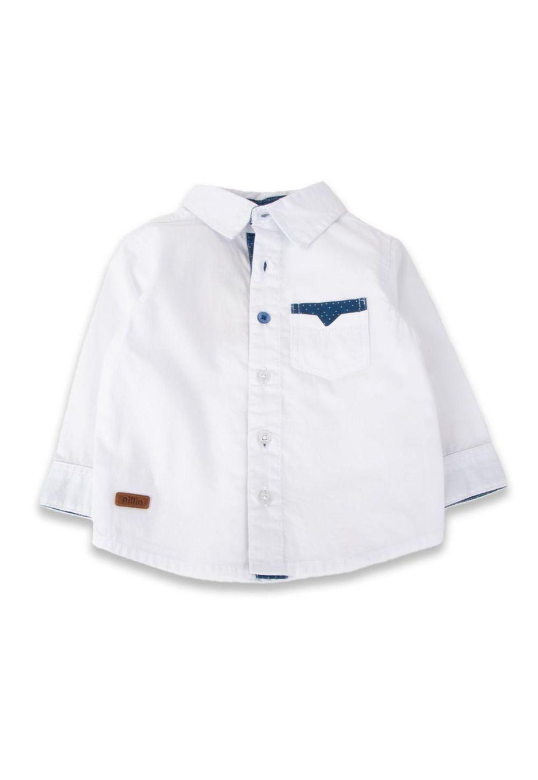 Camisa Bebé Niño Blanco Pillin-0