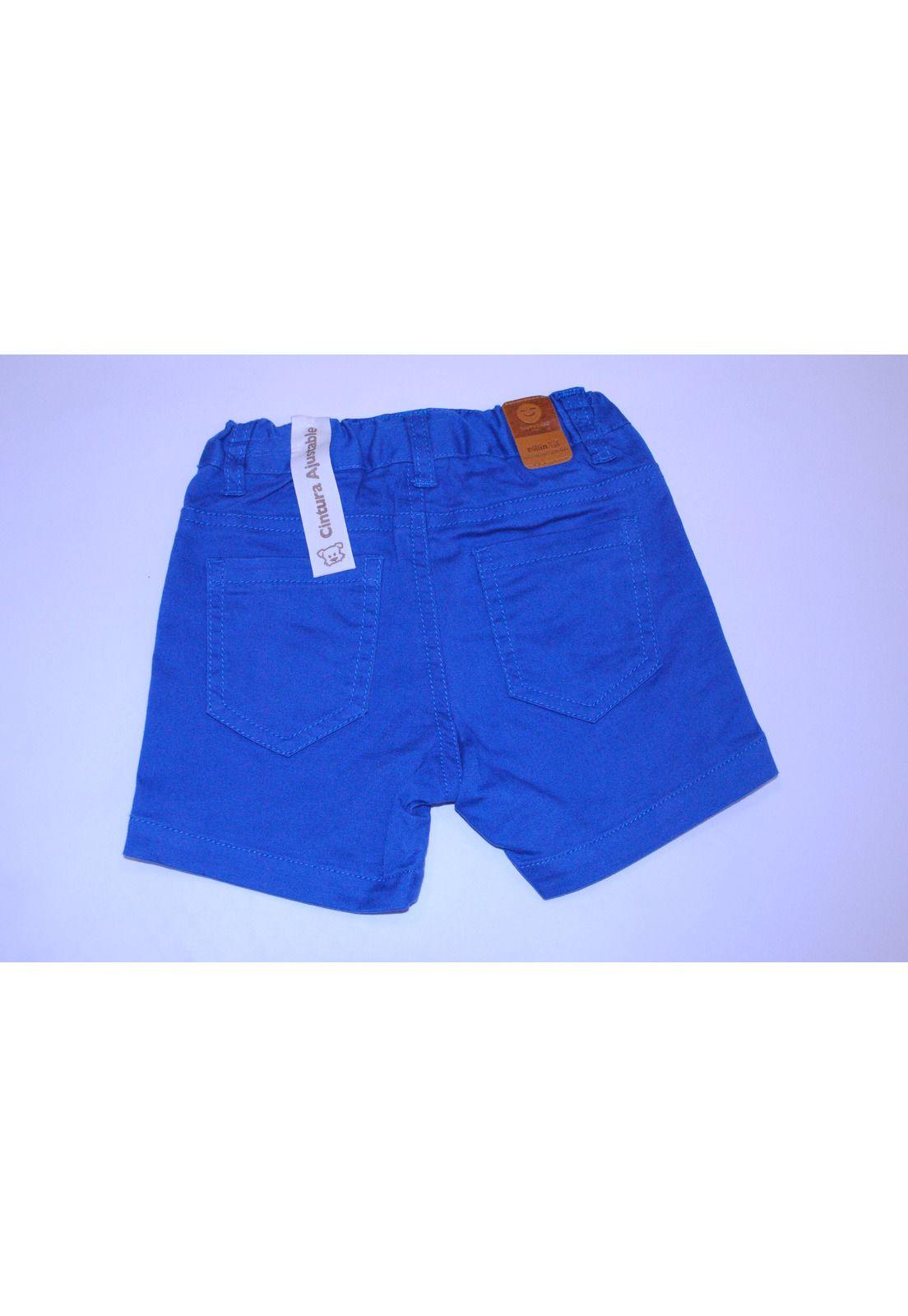 Short Bebe Niño Azul Pillin-3
