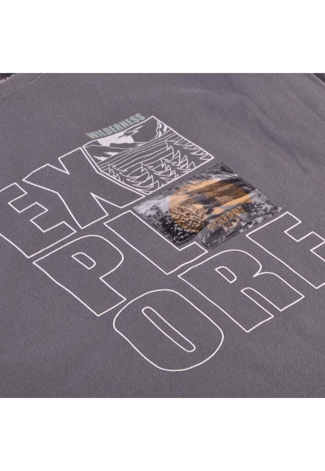 Polera Manga Larga Niño Gris oscuro Pillin-1