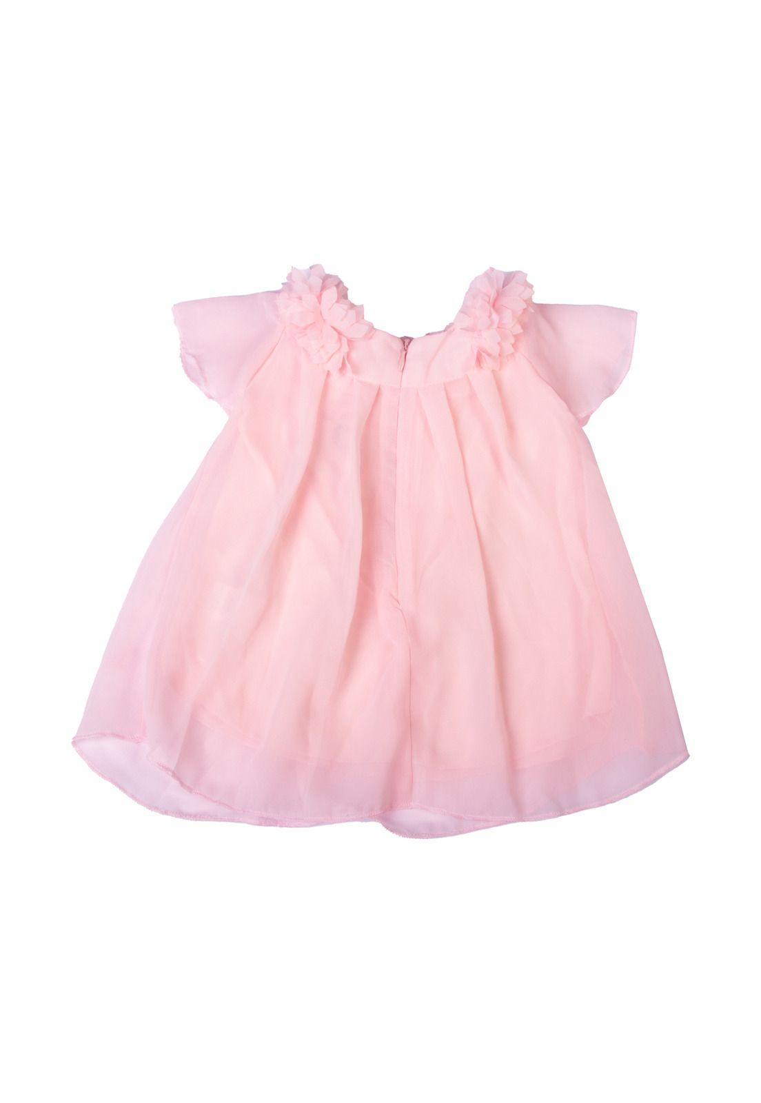 Vestido Bebe Niña Rosado Pillin-2