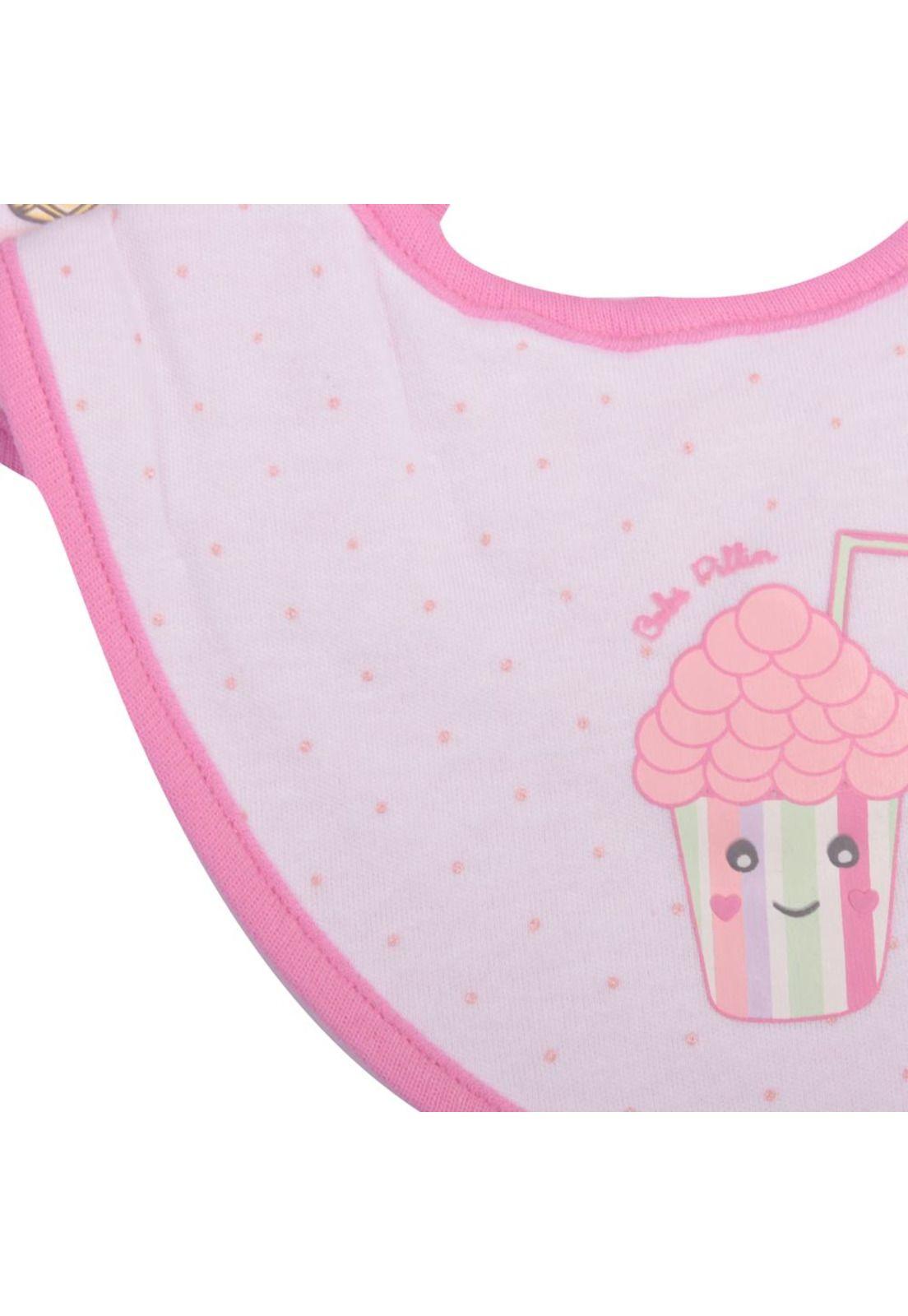 Set 2 Pzas Babero Niña Multicolor Pillín-2