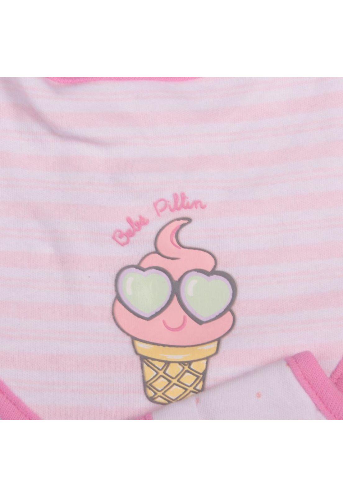 Set 2 Pzas Babero Niña Multicolor Pillín-3