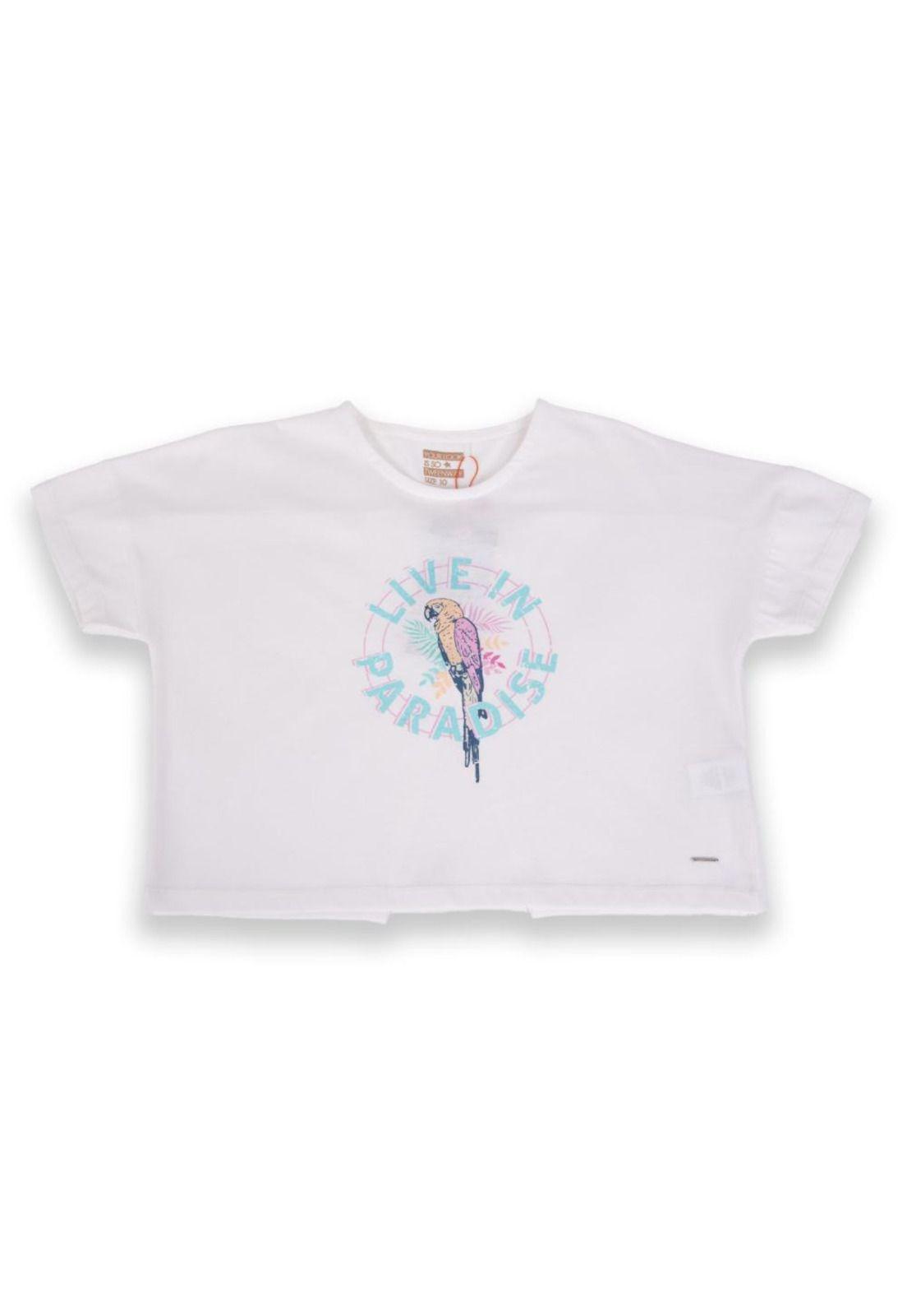 Polera Niña Blanco Pillin-0