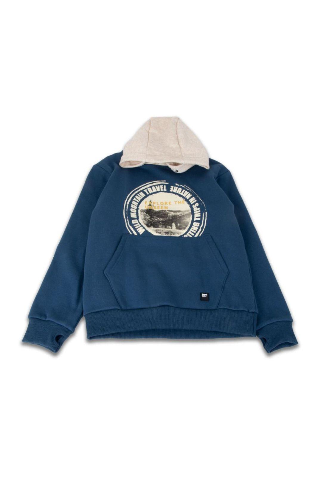 Polerón Niño Azul Pillin-0