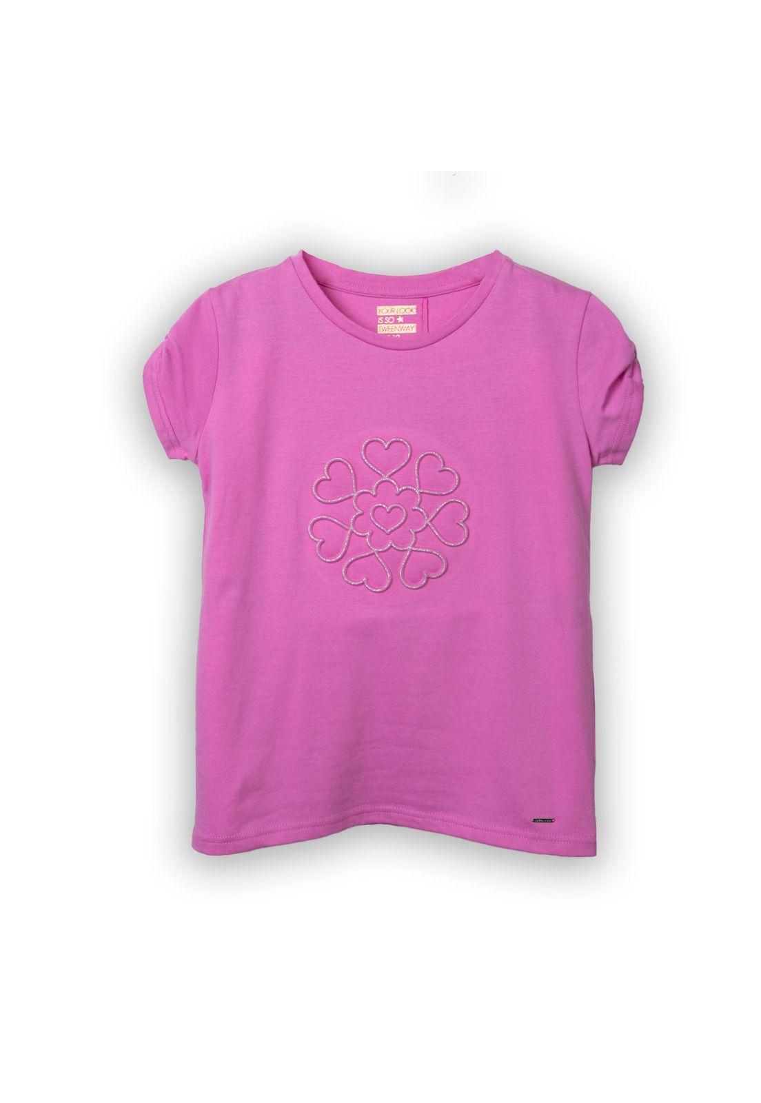 Polera Niña Rosado Oscuro Pillin (TVC614-25RSO6)-0