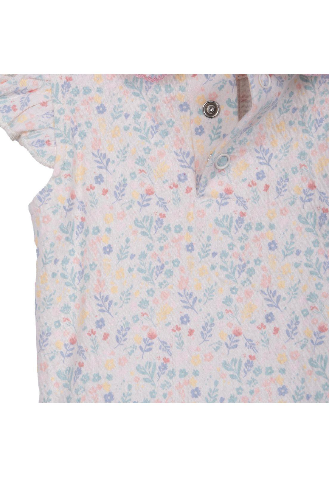 Pack de 2 Body Recién Nacido Niña Manga Corta Floral Surtido Pillin-2