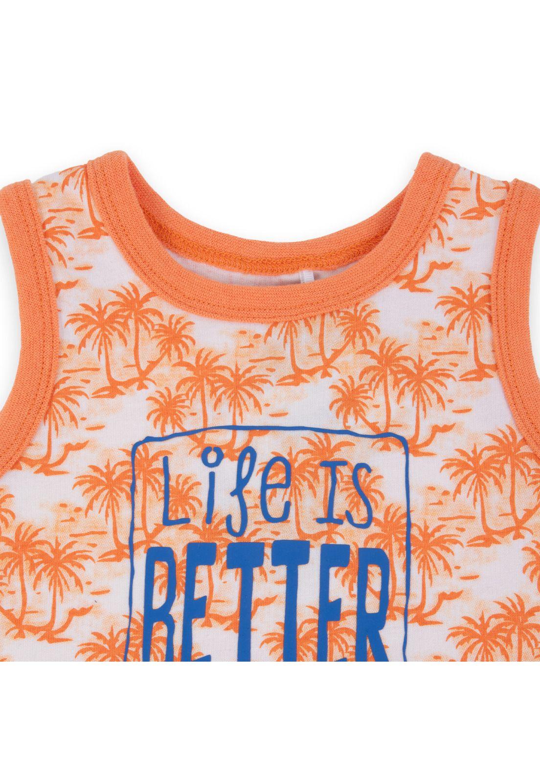 Polera Bebé Niño Naranja Pillin-2