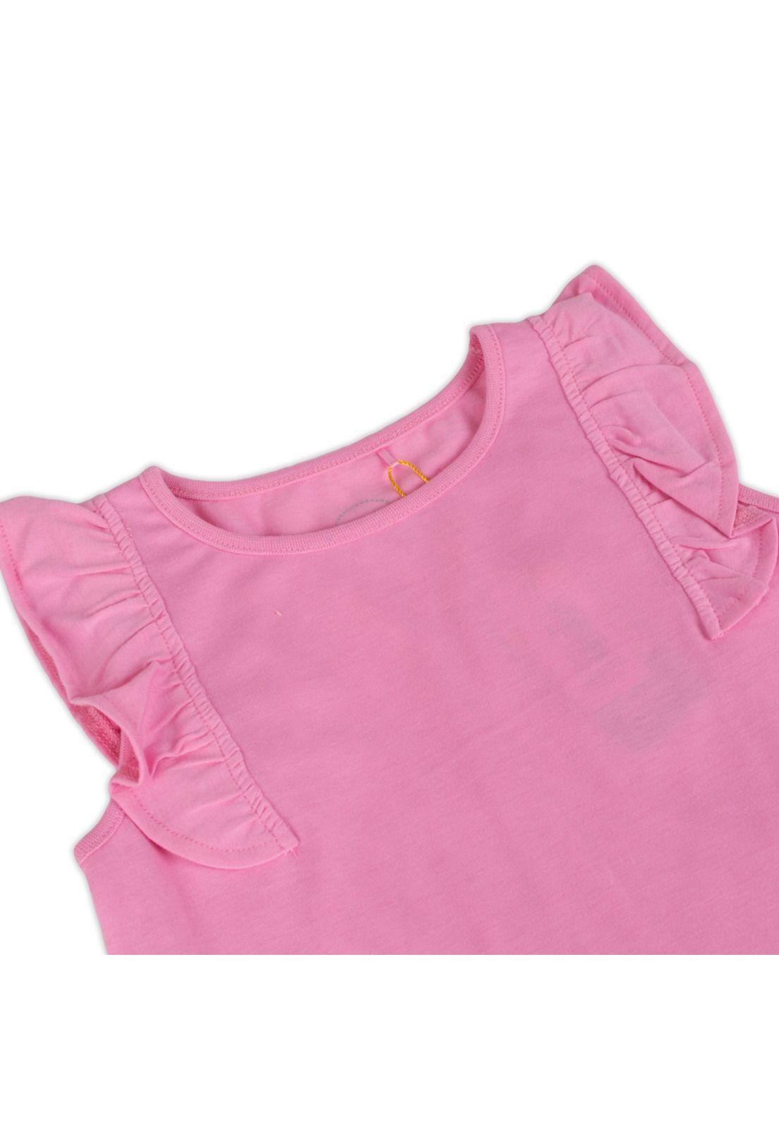 Polera Manga Corta Niña Rosado Pillin-2