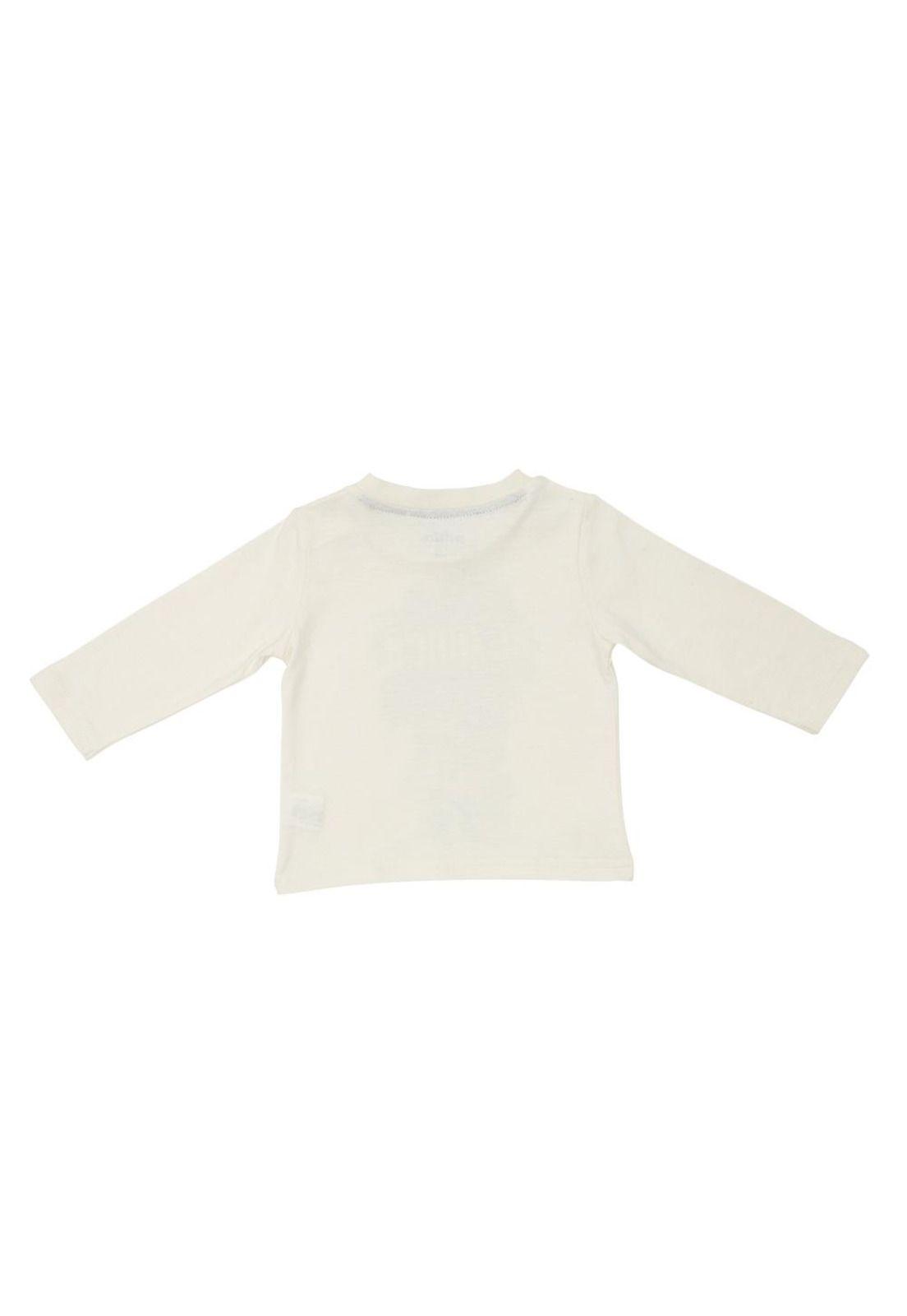 Polera Manga Larga Bebé Niño Crudo Pillin-2