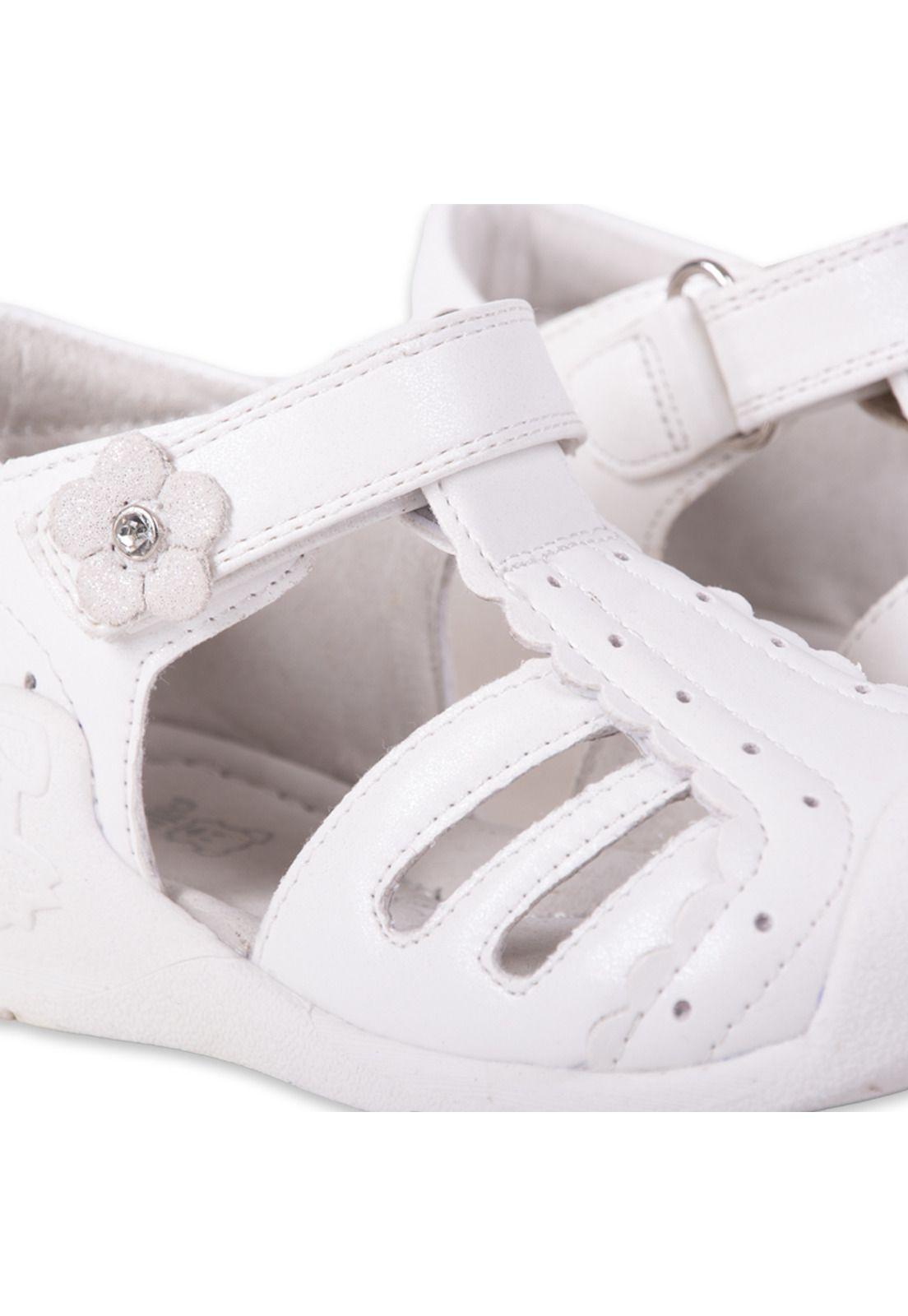 Sandalias Pasos Bebe Niña Blanco Pillin (PZA202-24BCO)-4