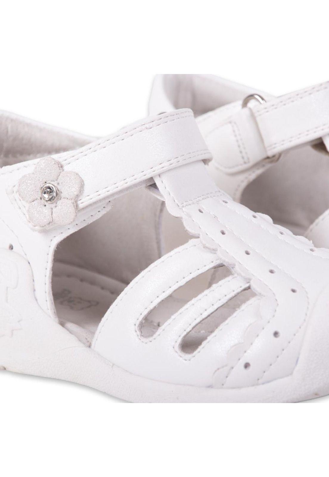 Sandalias Pasos Bebe Niña Blanco Pillin-4