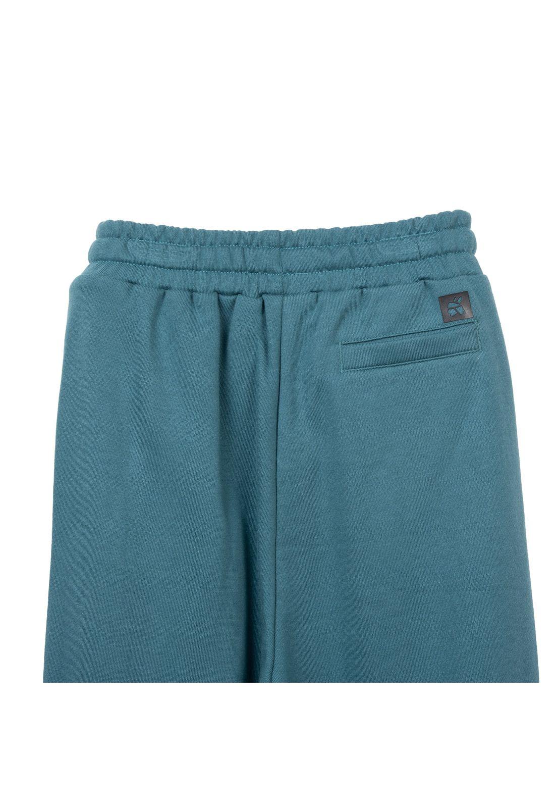 Pantalón Buzo Niño Cintura Ajustable Verde Pillin-3