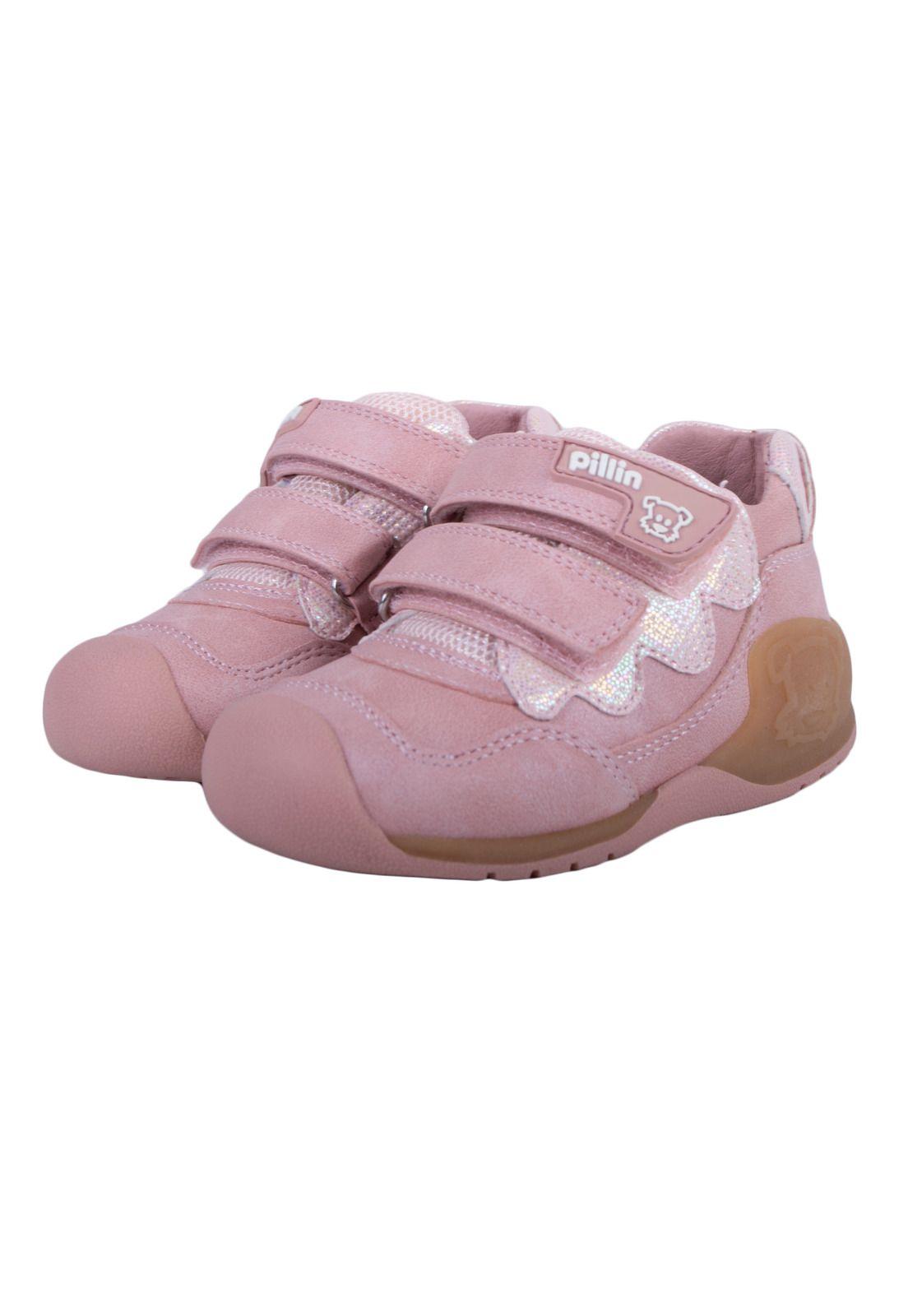 Zapato Clasico Bebe Niña Rosado Pillin-0