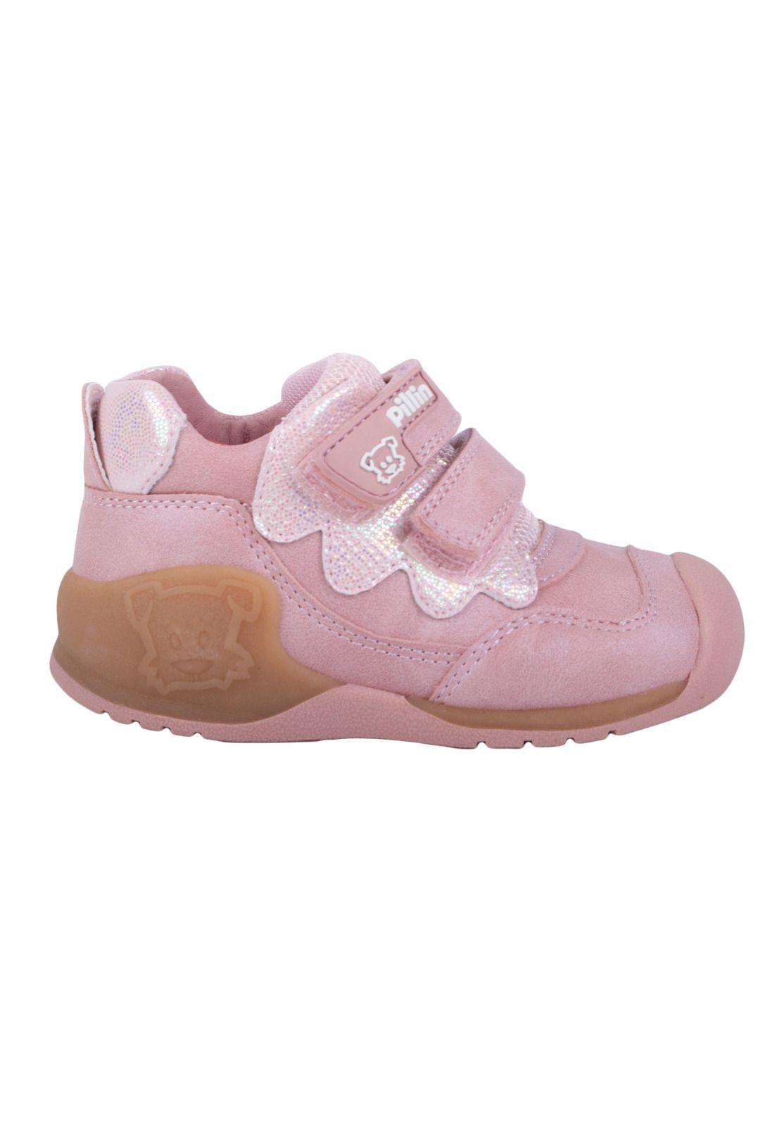 Zapato Clasico Bebe Niña Rosado Pillin-2